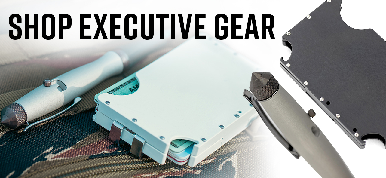 Samson Executive Gear Now Available || Metal Minimalist Wallet, Metal Pen with Glass Break Tip, Watches and Knives to come